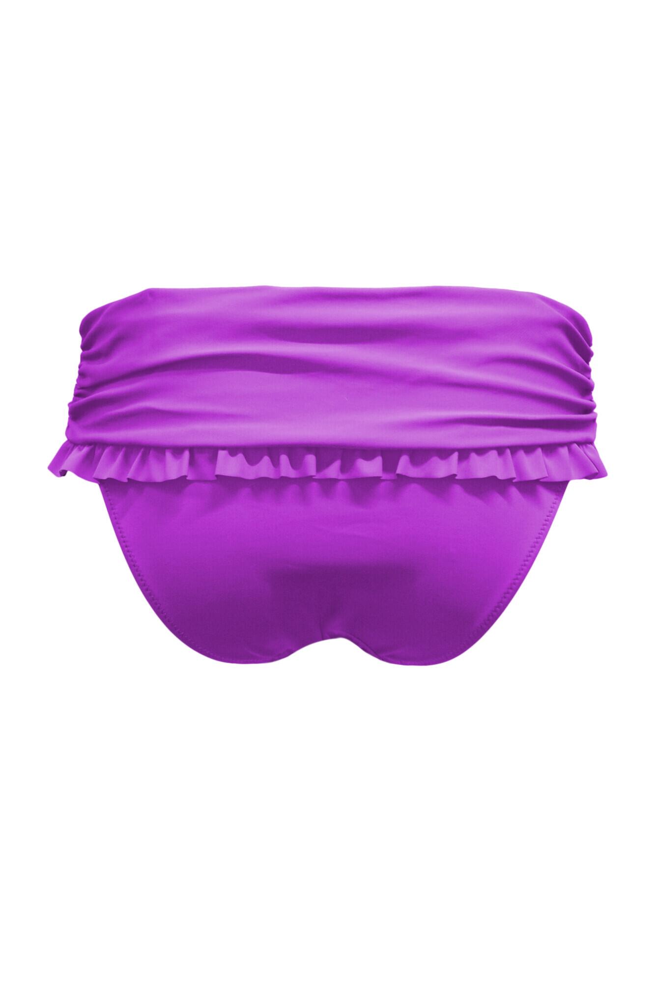 Ocean Breeze Frill Fold Over Bikini Brief In Ultraviolet Pour Moi