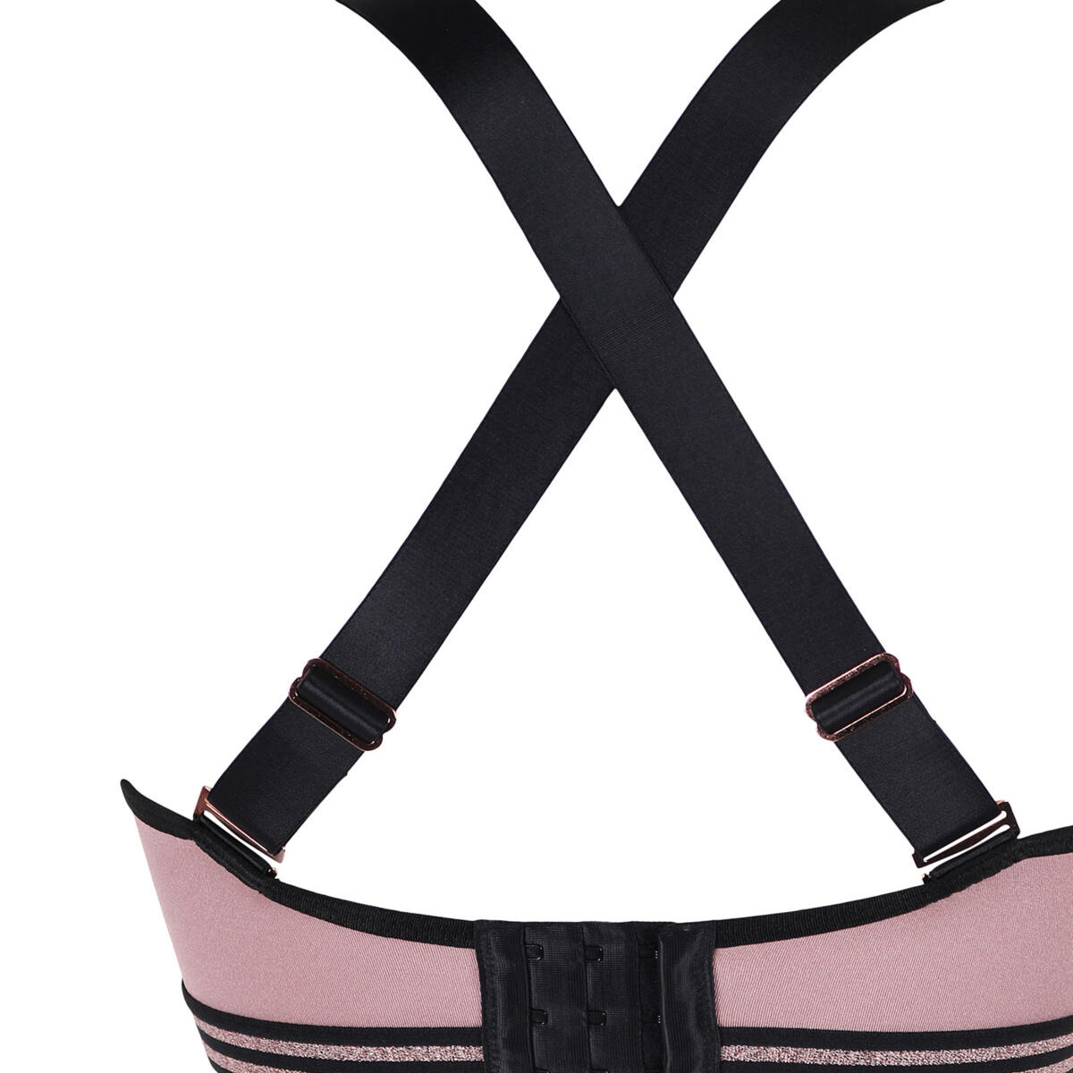 Energy Empower U/W Lightly Padded Convertible Sports Bra in Rose Gold