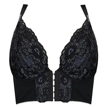 Lace Bra Women Without Underwire Bustier Push up Halter Bra V-Neck Front  Closure Design Bralette with Padded Sports Bras Tops : : Clothing,  Shoes & Accessories