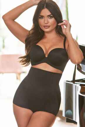 Hourglass Firm Tummy Control High Waist Brief - Black