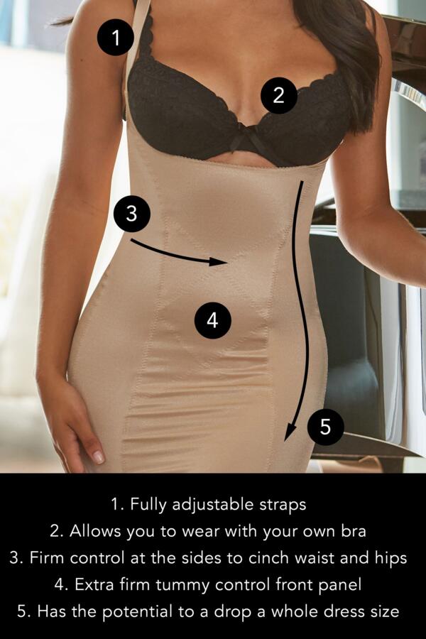 Hourglass Firm Tummy Control Wear Your Own Bra Slip