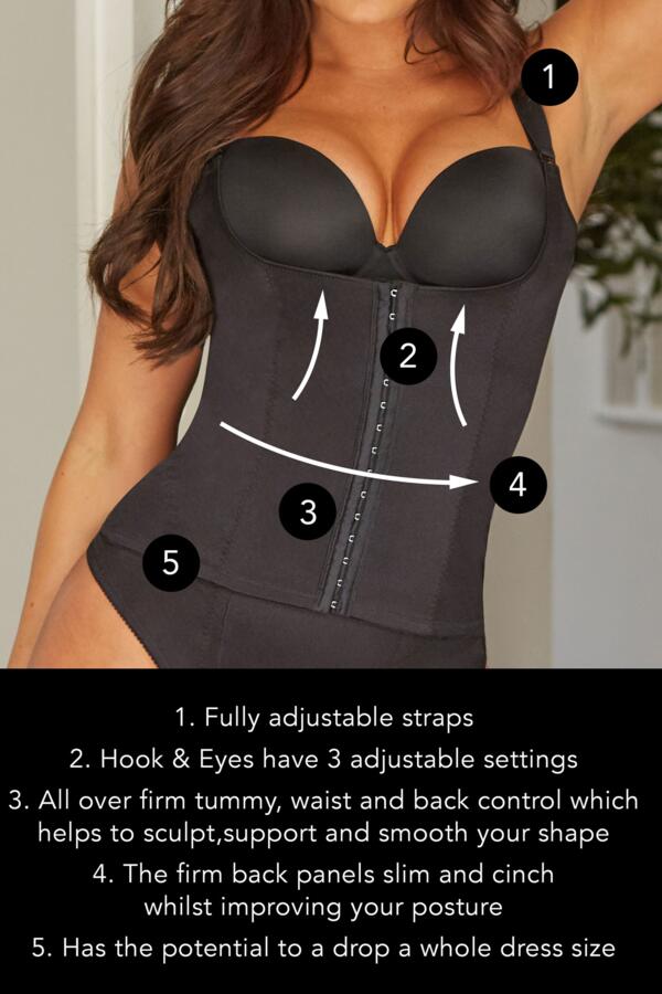 Hourglass Firm Tummy Control Back Smoothing Waist Cincher