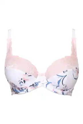 Flamenco Full Cup Bra - Ivory Floral