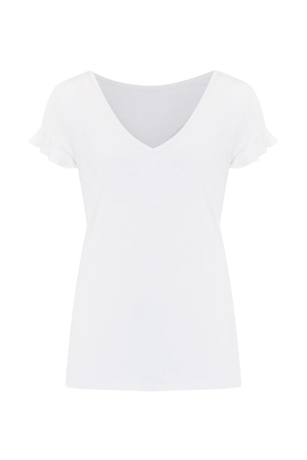 Mix & Match Frill Detail Hidden Support T-Shirt