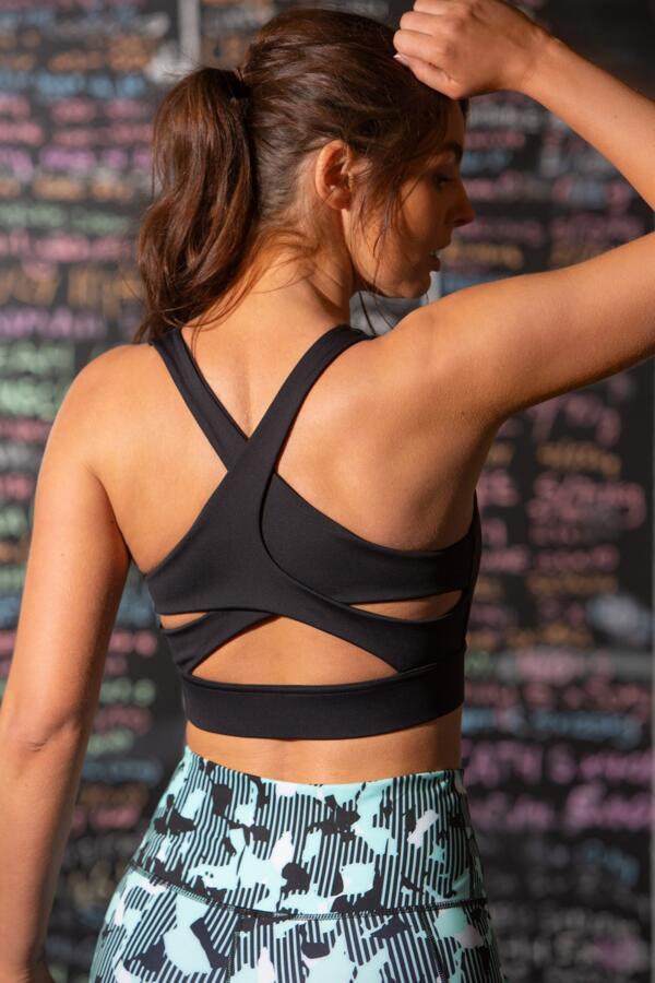 Energy Mesh Insert Yoga Crop Top