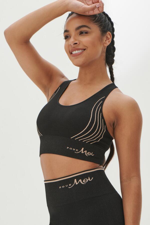 Energy Seamless Logo Yoga Crop Top