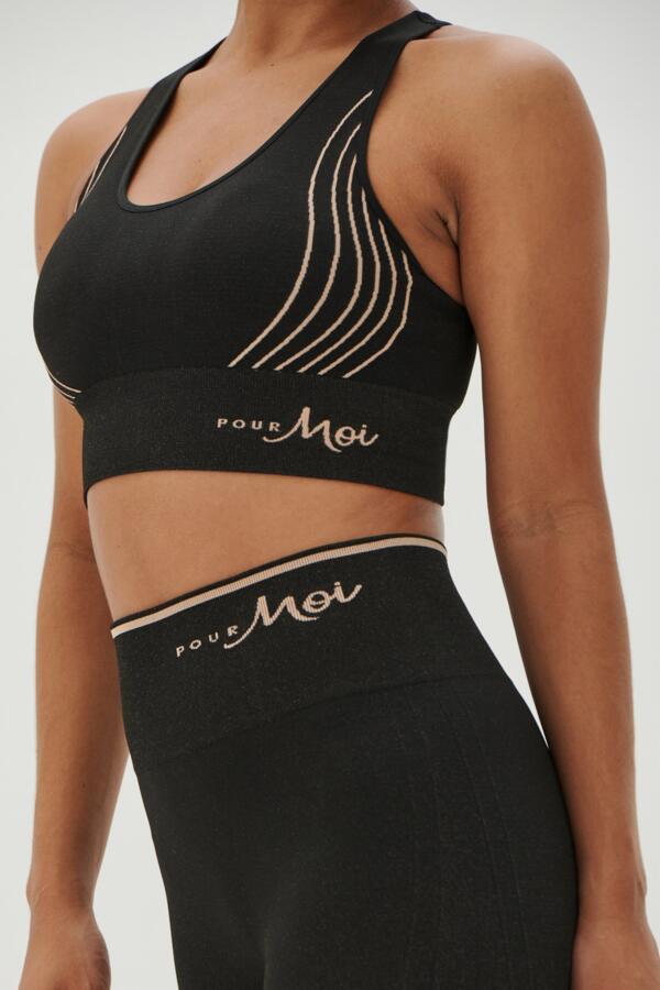 Energy Seamless Logo Yoga Crop Top