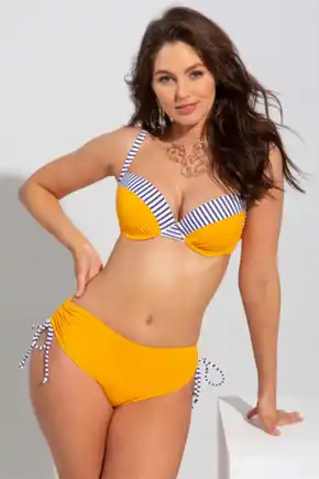 Positano Lightly Padded Underwired Bikini Top - Yellow