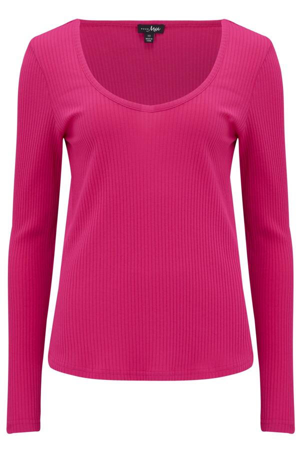 Rib Jersey Long Sleeve Top