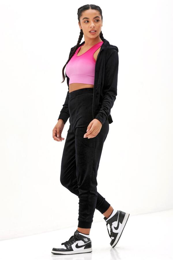 Velour Cuffed Jogger