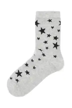 Pippa Cotton Rich Sock - Grey/Black