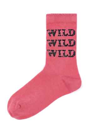 Pippa Wild Intarsia Sock - Pink