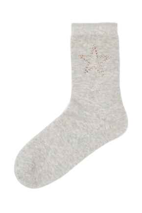 Pippa Star Stud Sock - Grey/Rose Gold