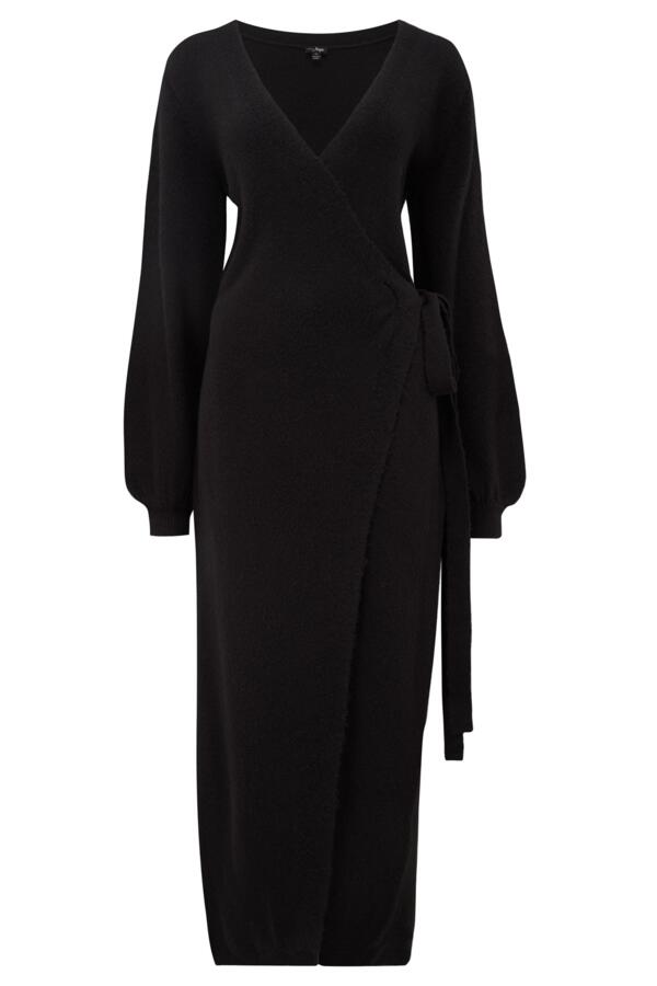 Elle Knit Midi Wrap Dress