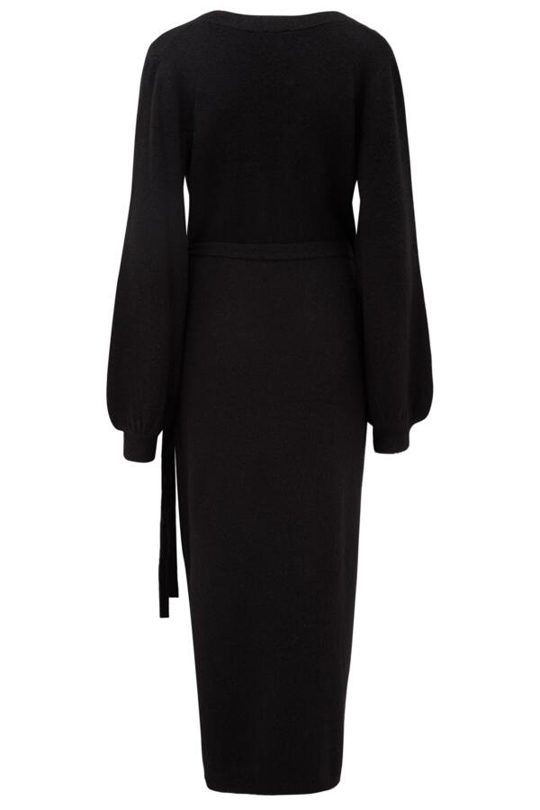 Elle Knit Midi Wrap Dress