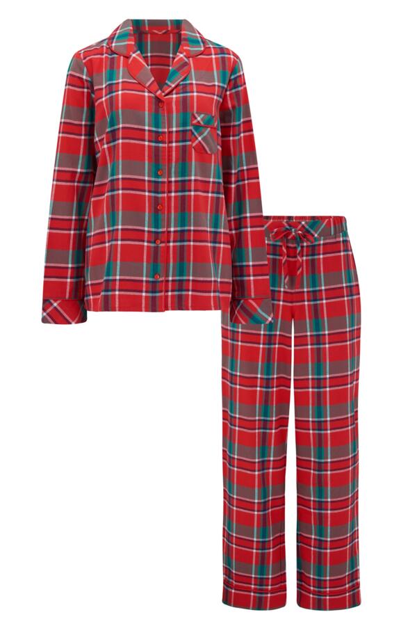 Cosy Check Brushed Cotton Pyjama Set