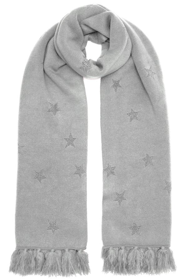 Supersoft Sparkle Star Fringe Scarf