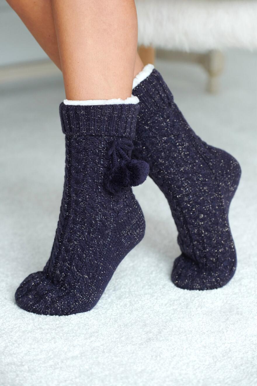 pour moi slipper socks