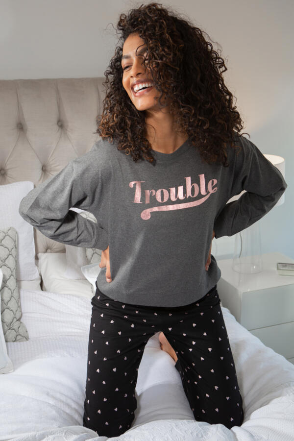 Trouble Jersey Jogger Pyjama Set