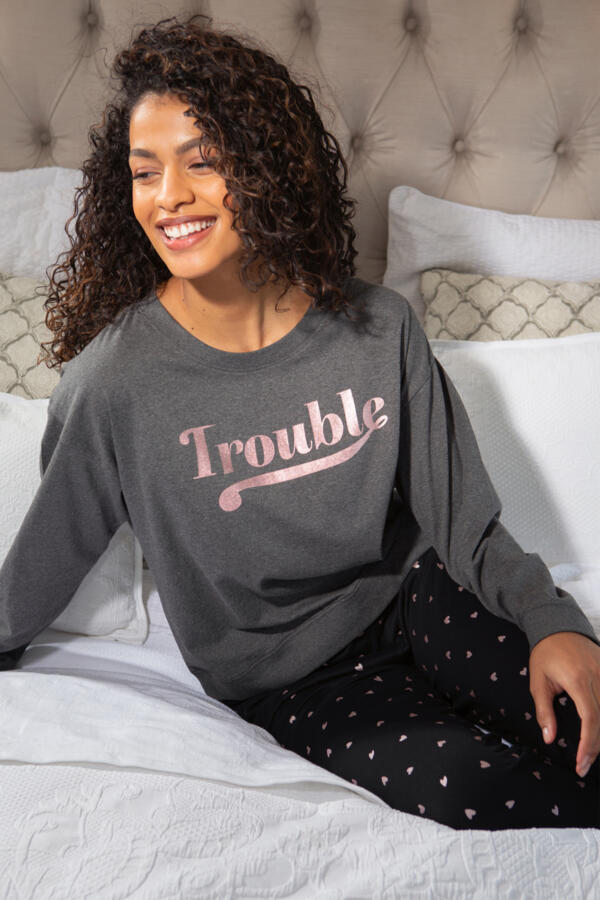 Trouble Jersey Jogger Pyjama Set