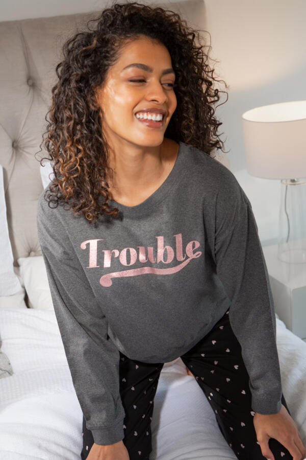 Trouble Jersey Jogger Pyjama Set