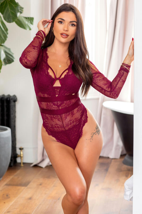 India Long Sleeve Lace Body