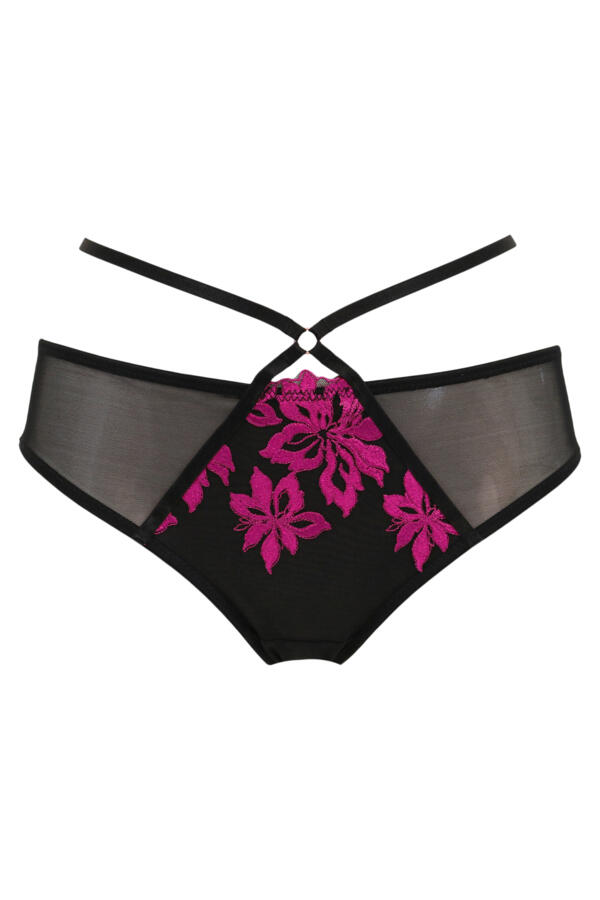 Roxie Embroidered Strapped Brazilian