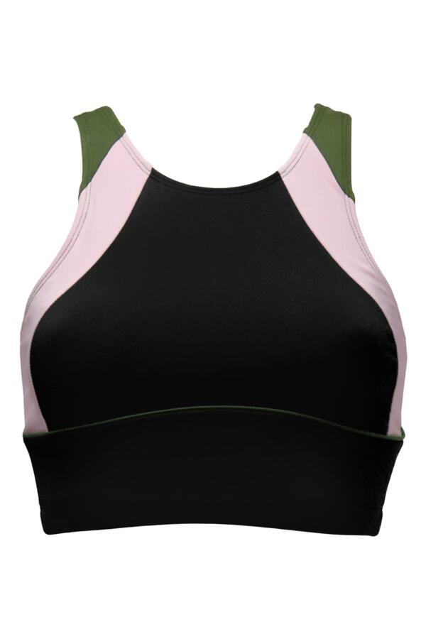 Energy Colour Block Longline Crop Top