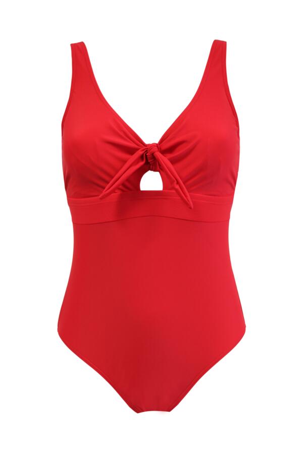 Underwired Bow Front Tummy Control Swimsuit