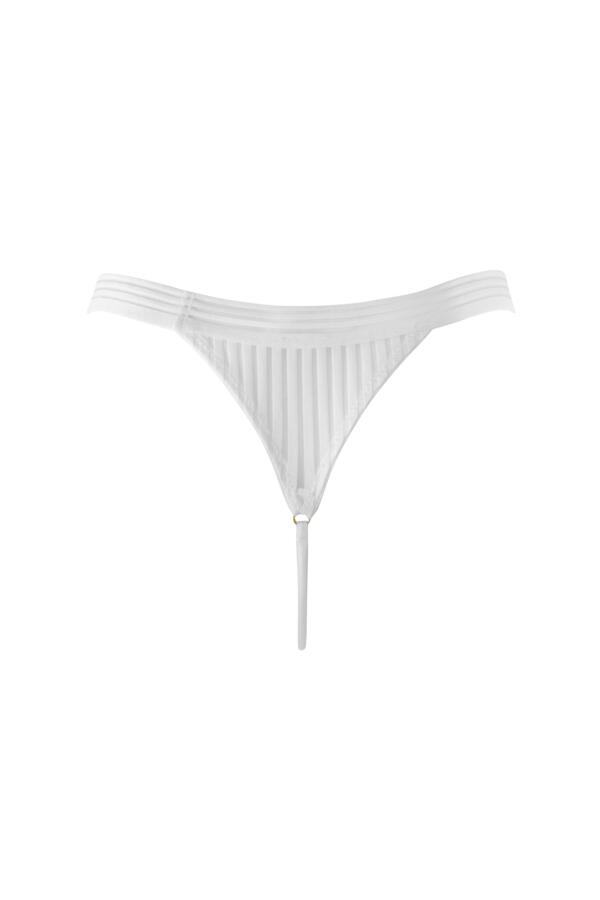 India Stripe Tanga Thong