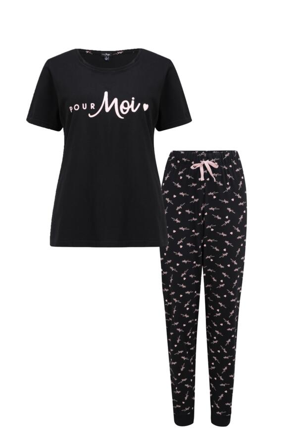 Pour Moi Logo Cotton Jersey Pyjama Set