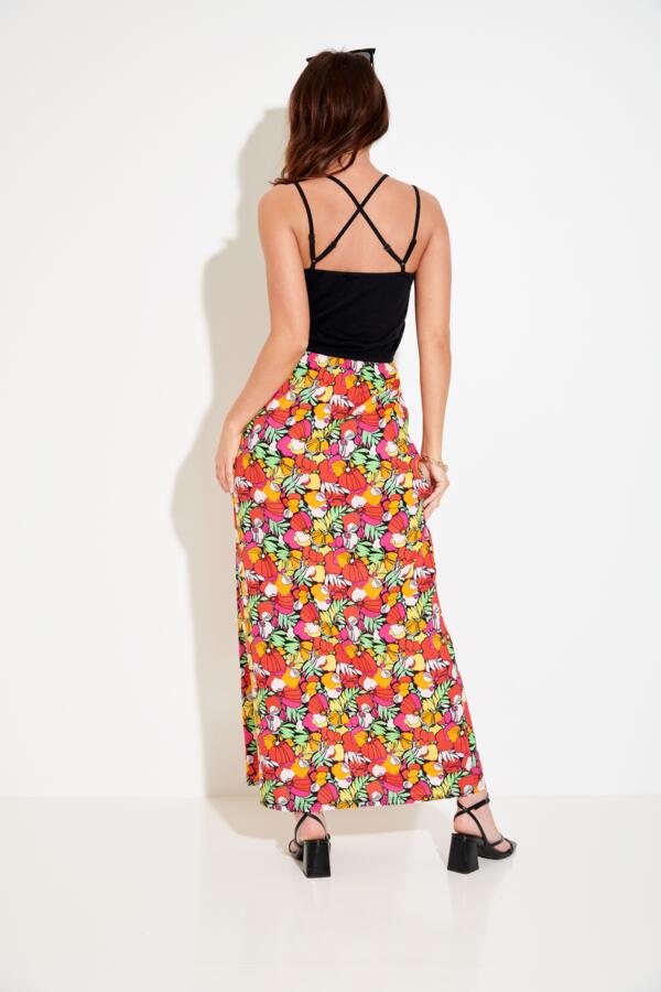 Cross Back Strappy Jersey Woven Mix Maxi Beach Dress