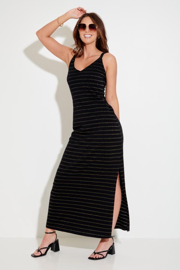 Jersey Plaited Straps Maxi Beach Dress