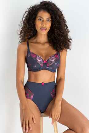 St Tropez Full Cup Deep Brief Set - Slate/Pink