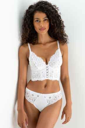 Swoon Bustier Set - White