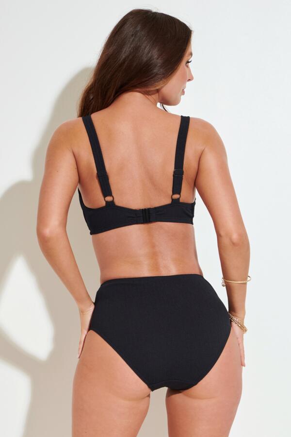 Cali Ribbed Texture High-Waist Belted Control Brief