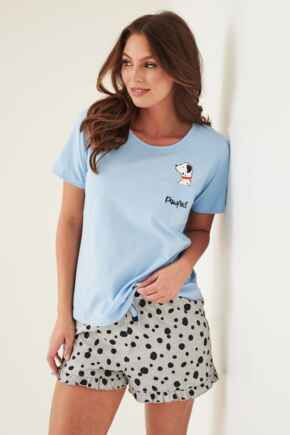 Pawfect Cotton Jersey Short Pyjama Set - Blue