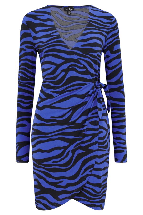 Bryony Fuller Bust Slinky Jersey Wrap Mini Dress