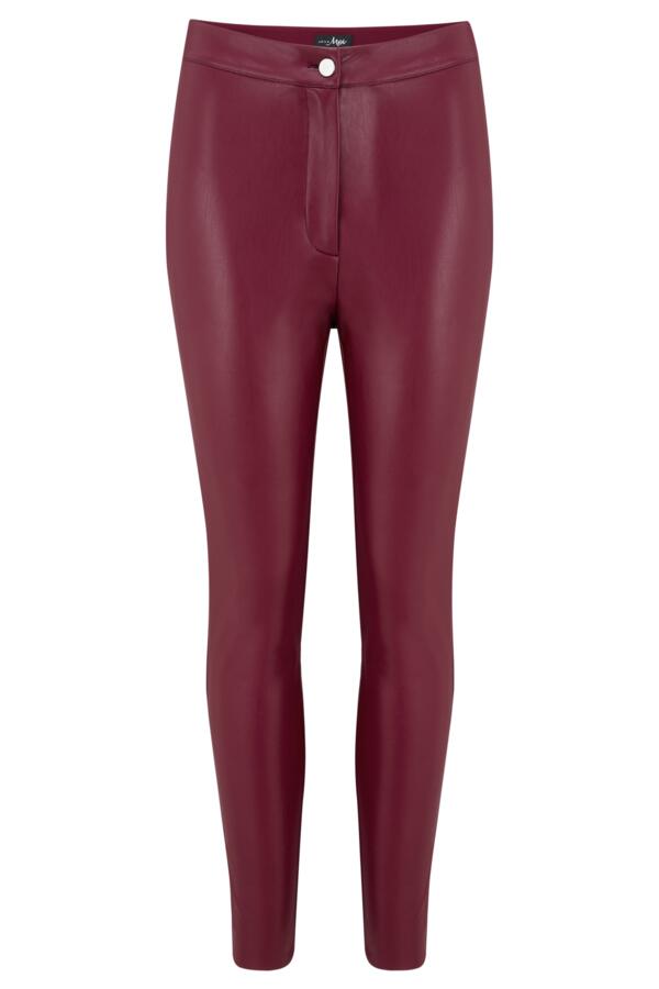 Elise Stretch Faux Leather Skinny Trouser