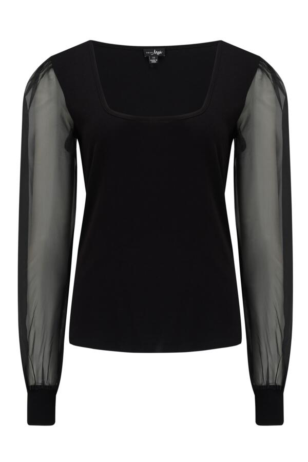 Rae Chiffon Sleeve Jersey Top