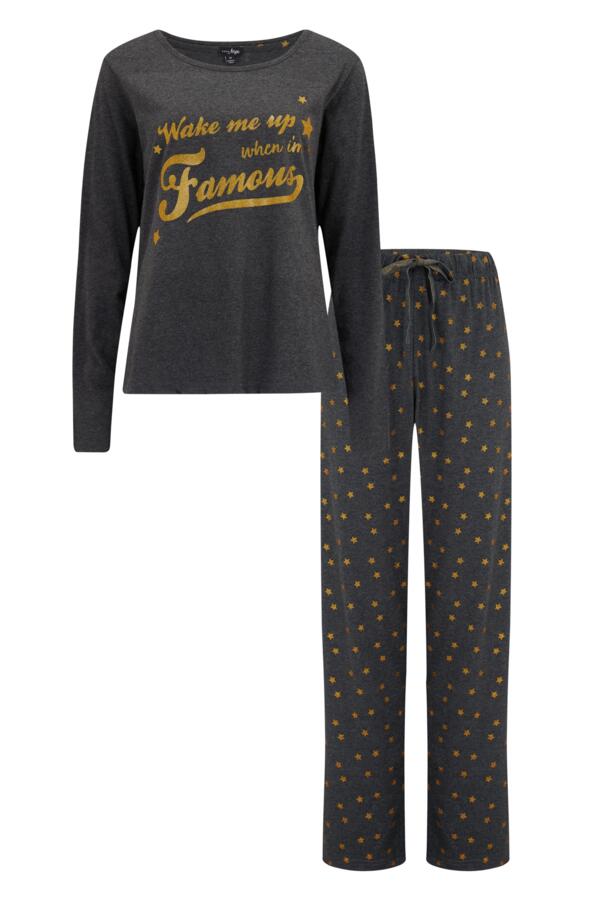 Wake me up when I'm Famous Cotton Jersey Pyjama Set