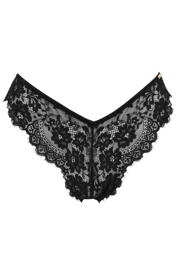 India Eyelash Lace Basque Set