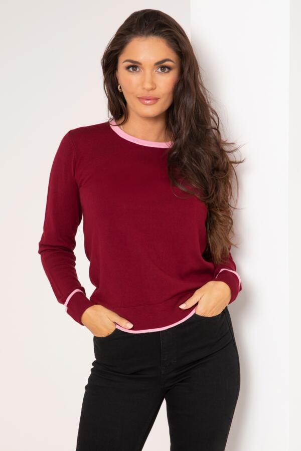 Rosie Colourblock Knit Jumper with LENZING™ ECOVERO™ Viscose