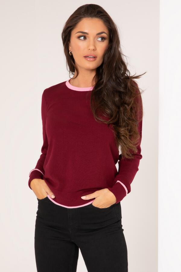 Rosie Colourblock Knit Jumper with LENZING™ ECOVERO™ Viscose