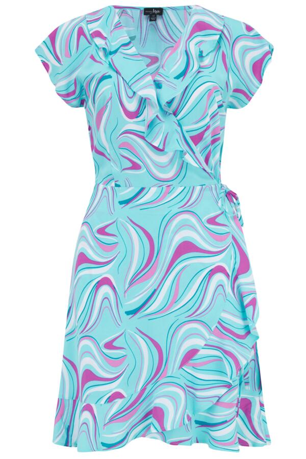 LENZING™ ECOVERO™ Viscose Frill Wrap Beach Dress