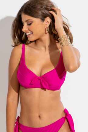 Azure Underwired Lined Non-Padded Top - Pink