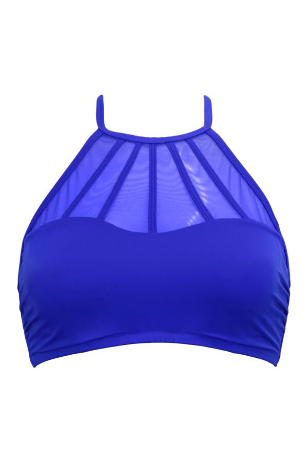 Space High Neck Underwired Cami Bikini Top