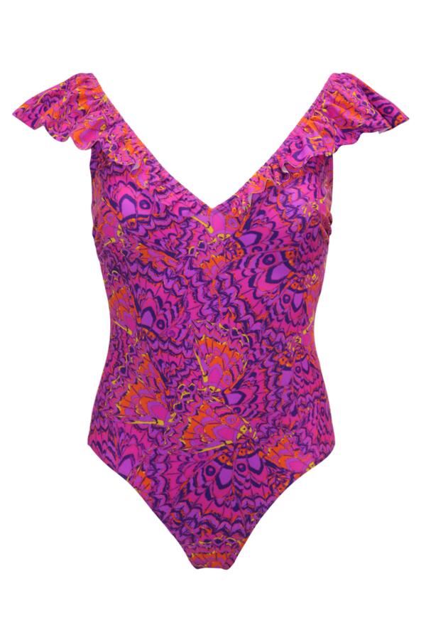 Bermuda Frill Tummy Control Swimsuit