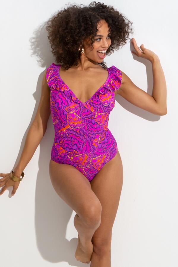 Bermuda Frill Tummy Control Swimsuit