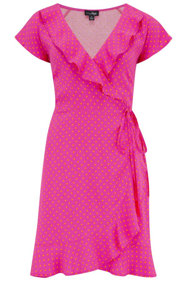 LENZING™ ECOVERO™ Viscose Frill Wrap Beach Dress